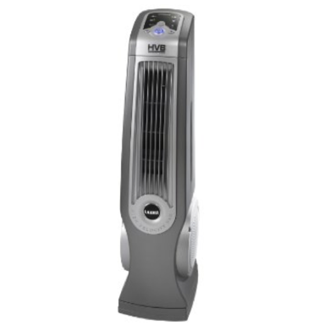 Lasko #4930 35" Remote Control Oscillating High Velocity Fan, Gray