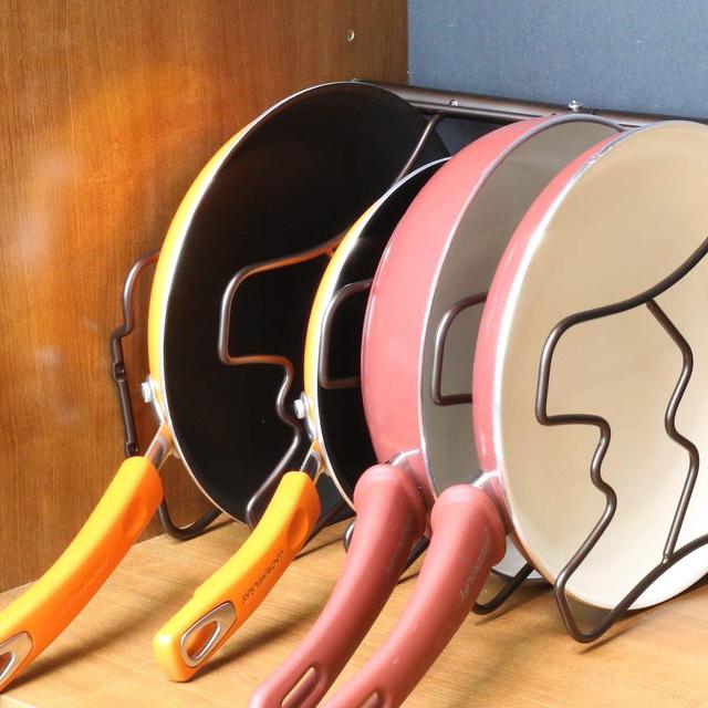 Deco Brothers RK-038-1 Pan Organizer Rack Kitchen Tool, One Size, Bronze