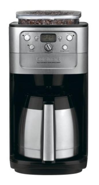 Cuisinart DGB-900BC Grind & Brew Thermal 12-Cup Automatic Coffeemaker, Brushed Stainless/Black