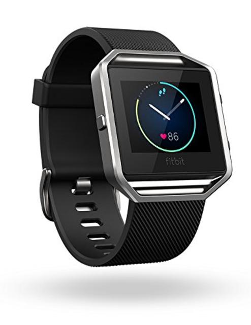 Fitbit Blaze Smart Fitness Watch, Black, Silver, Small