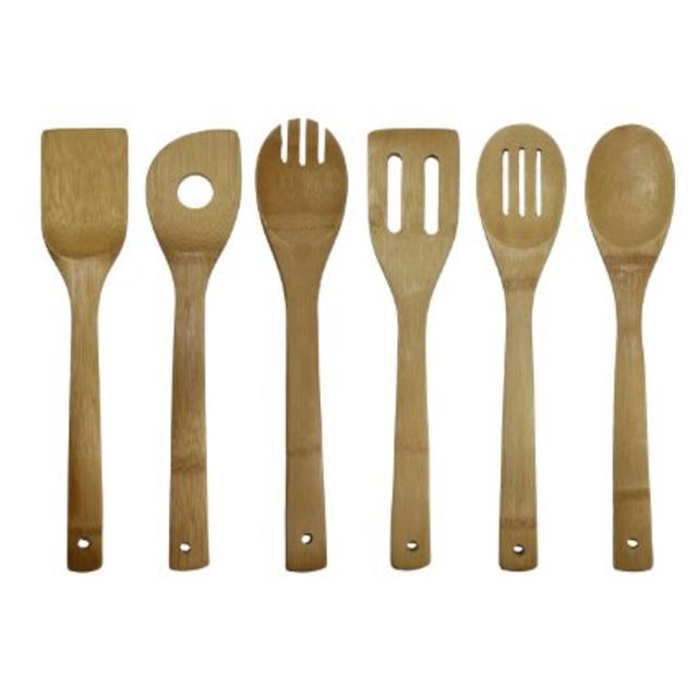 Oceanstar Bamboo Cooking Utensil Set, 6-Piece