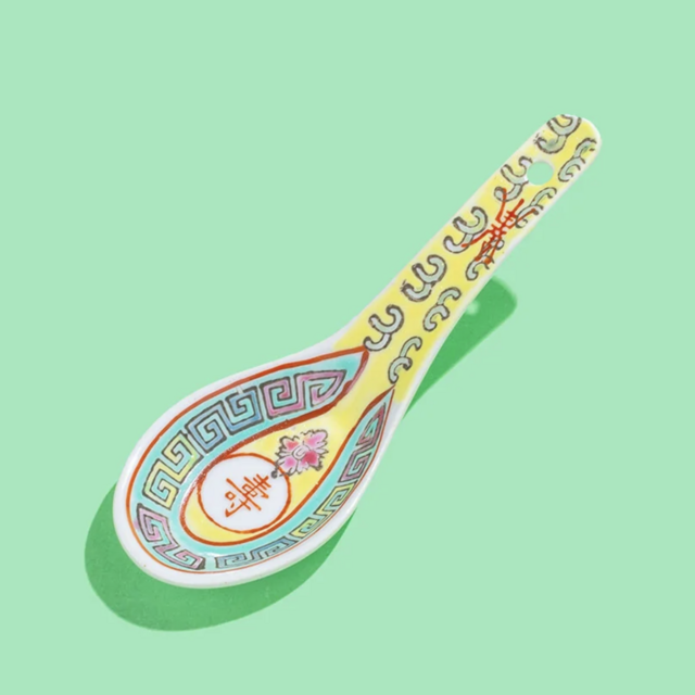 Yellow Handpainted Spoons