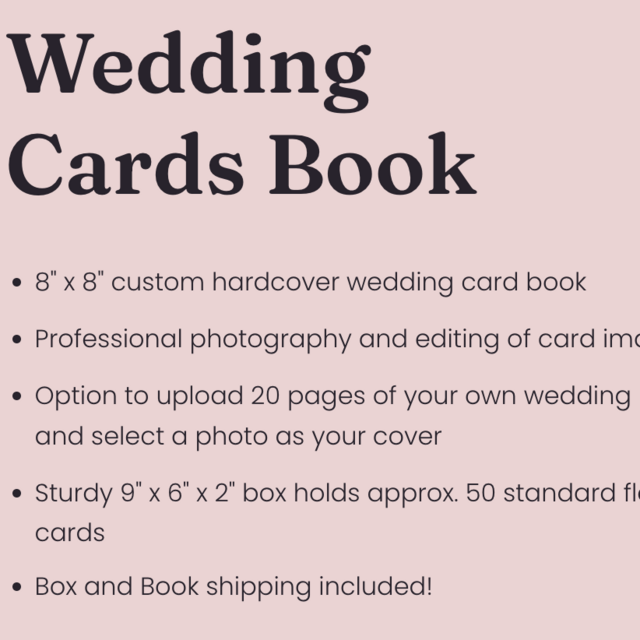 Wedding Cards Book