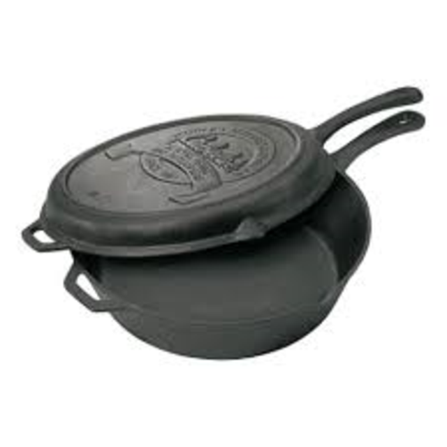 Back Cabela's Outfitter Series™ Cast-Iron Deep Skillets