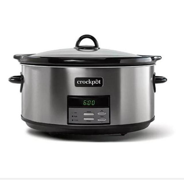 Crockpot™ 8 qt. Programmable Slow Cooker in Black Stainless