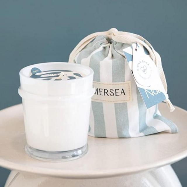 MERSEA Luxury Scented Candle in Sandbag - Sea Change, 40 Hour Burn