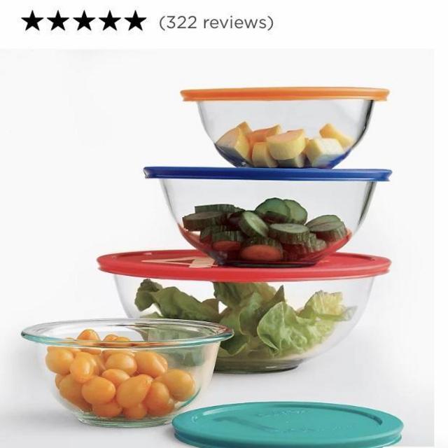 Pyrex Smart Essentials 8-pc. Storage Bowl Set