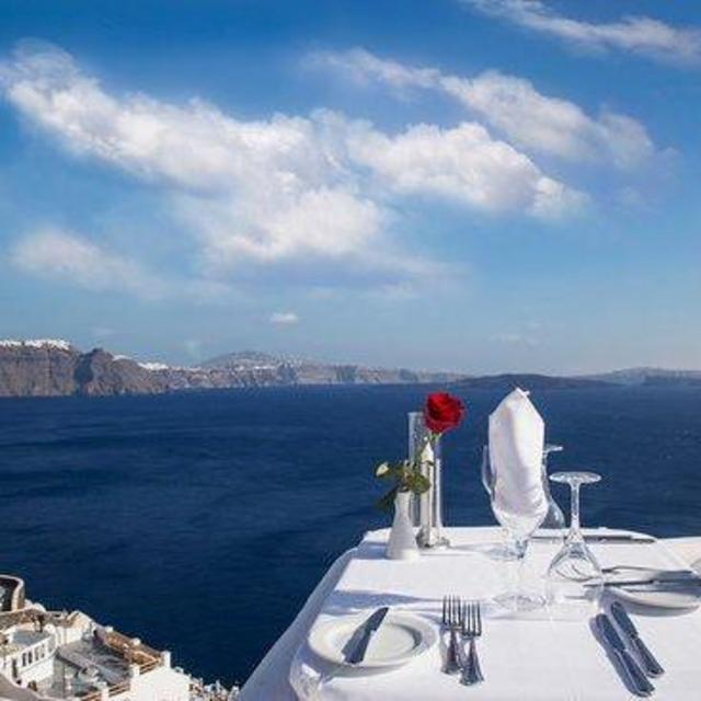 Dinner at Ambrosia in Santorini