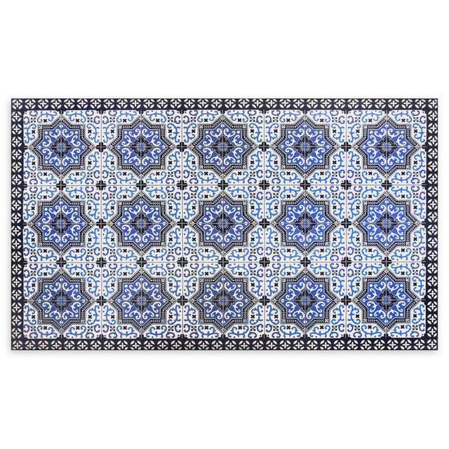 Home Dynamix Calm Step 2' x 4' Anti-Fatigue Kitchen Mat in Blue