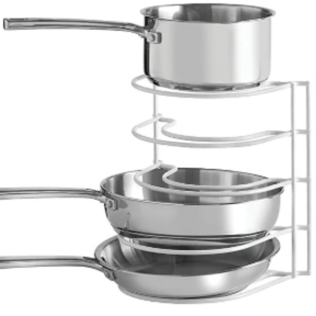 SALT™ Pot and Pan Organization Rack in White
