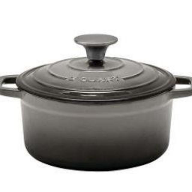 Artisanal Kitchen Supply® 6 qt. Enameled Cast Iron Dutch Oven in Grey