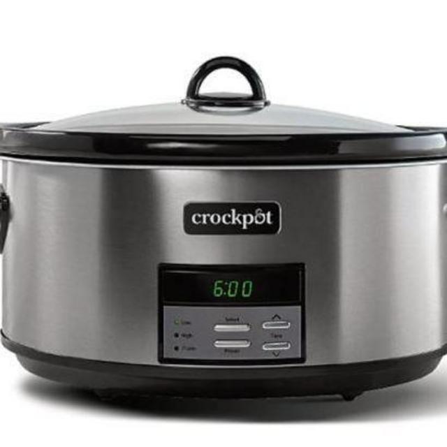Crock-Pot® 8 qt. Programmable Slow Cooker in Black Stainless