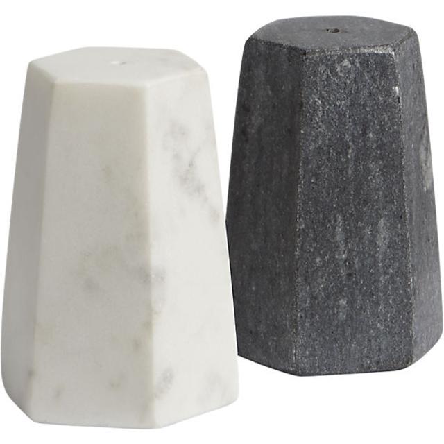 2-piece marble salt and pepper shaker set