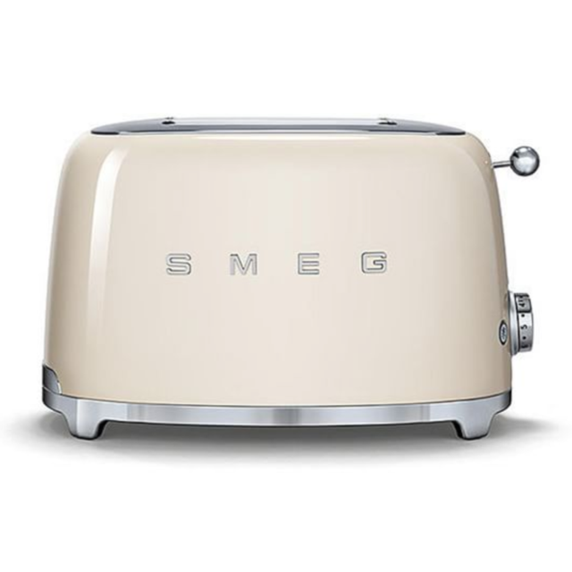 Smeg Toaster, 2 Slice, Cream