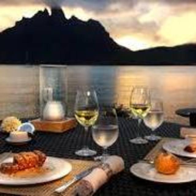 Honeymoon Dinner at the Bora Bora Yacht Club