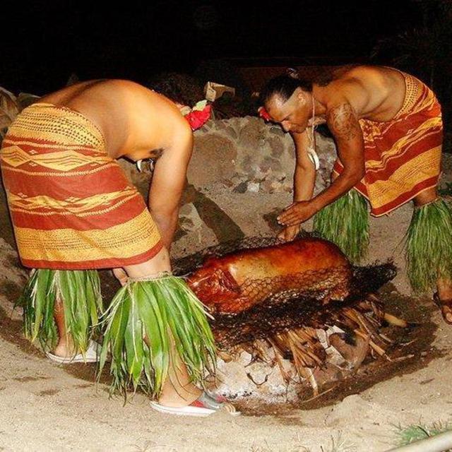 Luau dinner and Fire Show