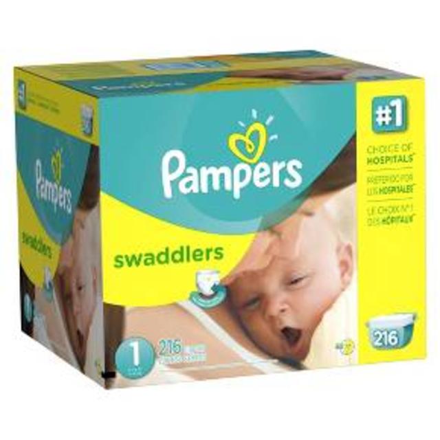 Pampers Swaddlers Diapers Economy Plus Pack (Size 1)