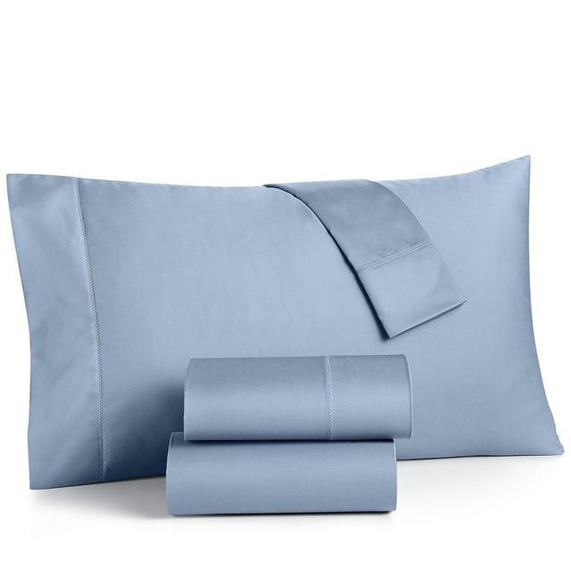 King 4-Pc Sheet Set, 550 Thread Count 100% Supima Cotton, Horizon (Sky Blue)