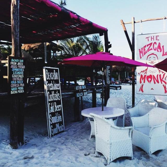 Cocktails at Mezcal Monk Beach Bar