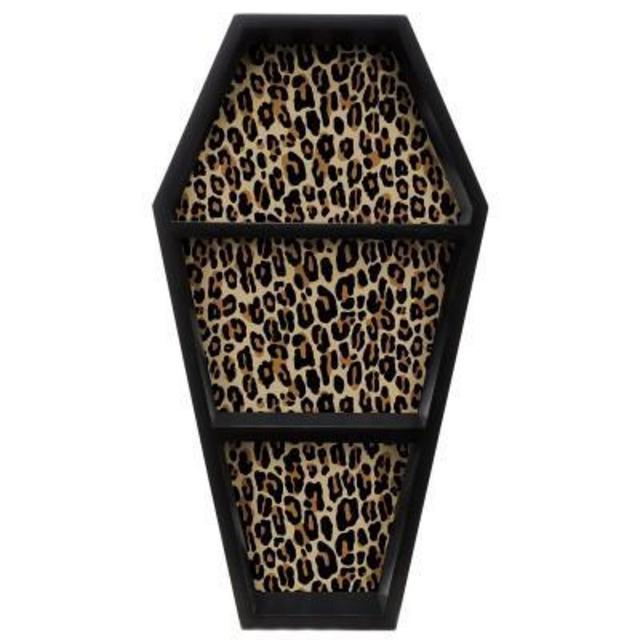 SOURPUSS LEOPARD COFFIN SHELF