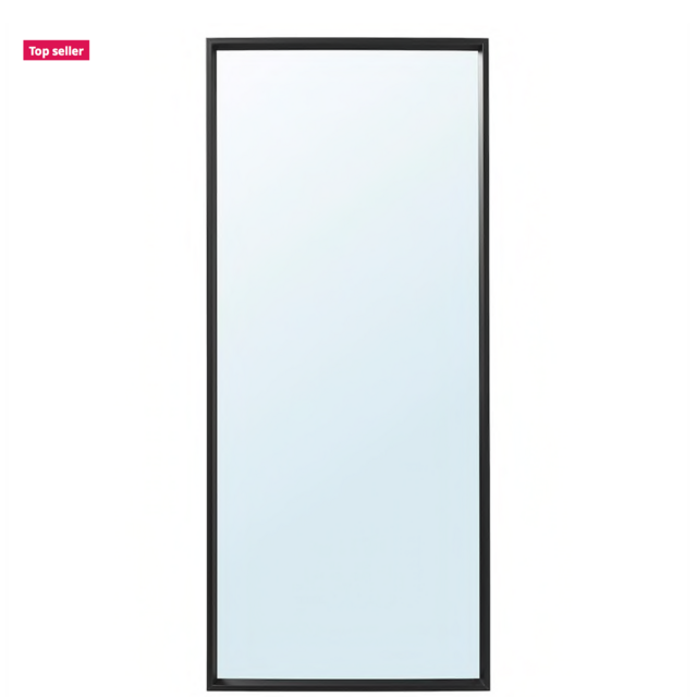 NISSEDAL Mirror, black25 5/8x59 "