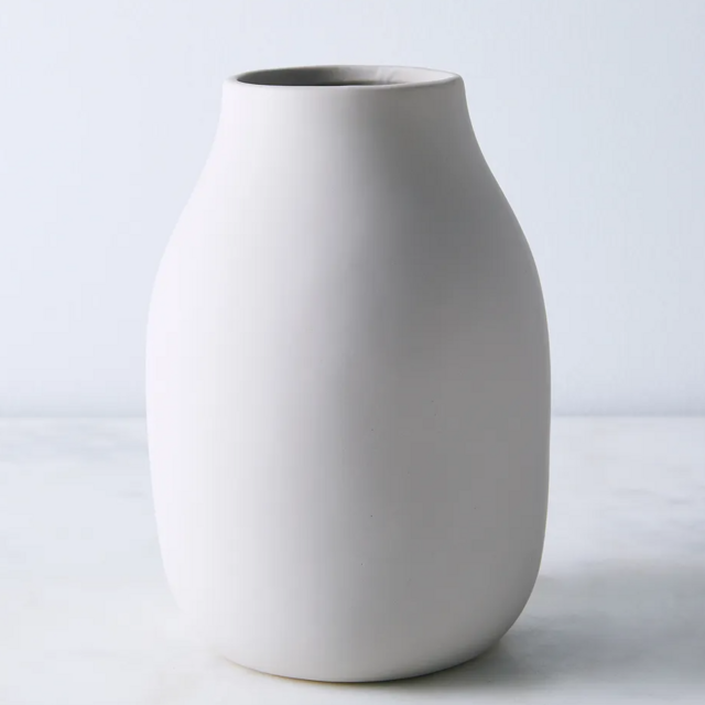 Matte Porcelain Vase in Stone