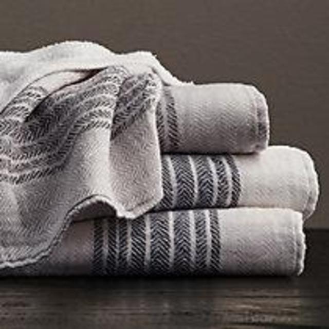 Japanese Herringbone Stripe Cotton Towel
