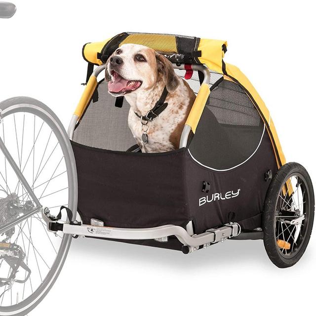 Burley Design Tail Wagon Bike Trailer, Yellow/Black, 16-Inch