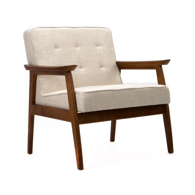 Mid-Century Walnut Lounge Chair