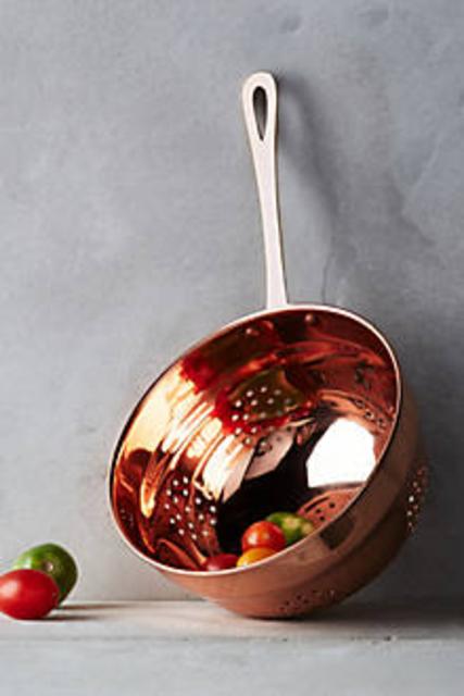 Copper-Plated Colander (Set of 2)