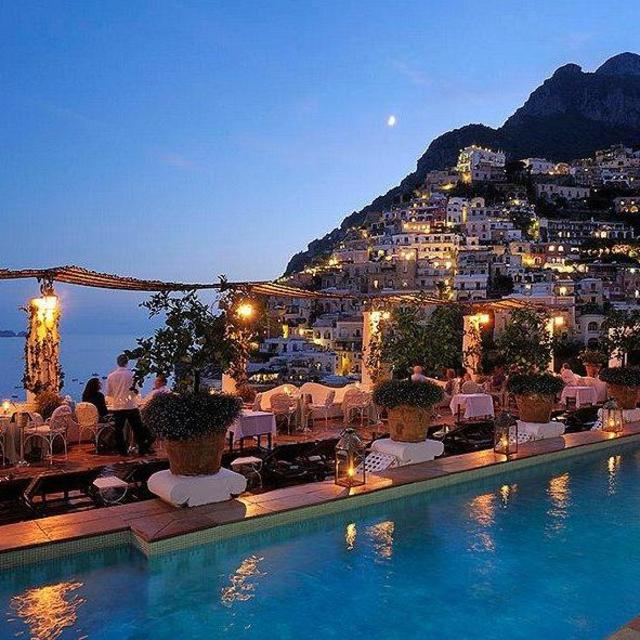 Dinner at Il San Pietro, Positano