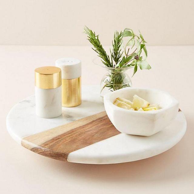 Anthropologie Marbled Lazy Susan