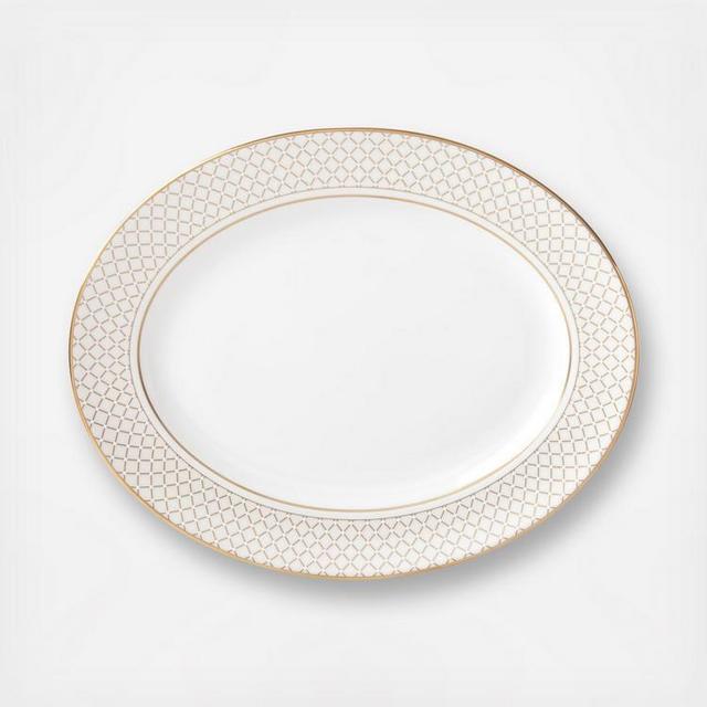 Lenox Venetian Lace Gold Oval Platter