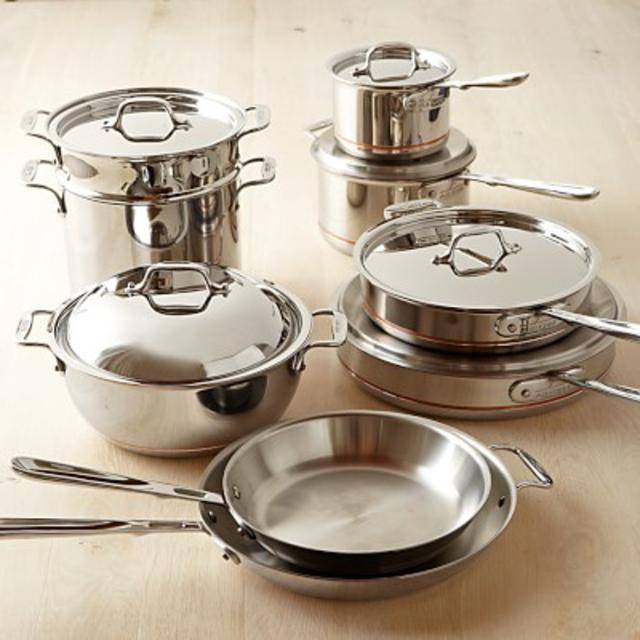 All-Clad - Copper Core 15-Piece Cookware Set