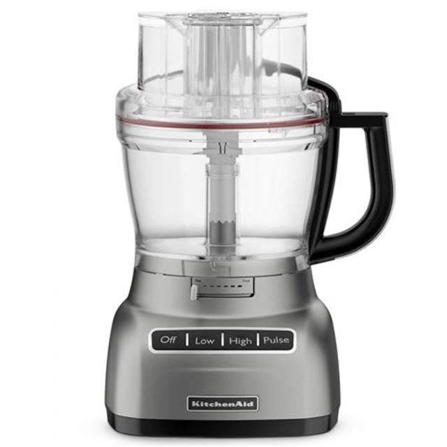 KitchenAid - Artisan Silver ExactSlice Food Processor KFP133