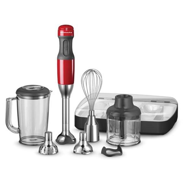 KitchenAid - Deluxe Hand Blender Red