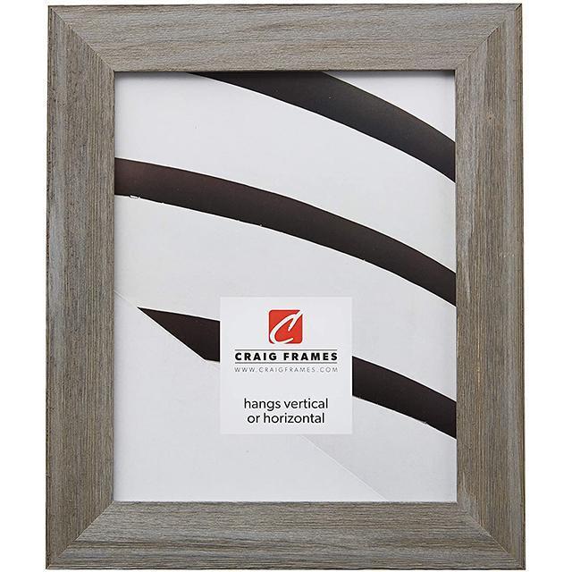 Craig Frames Barnwood Chic, Rustic Hardwood Picture Frame, Gray, 11 by 17-Inch