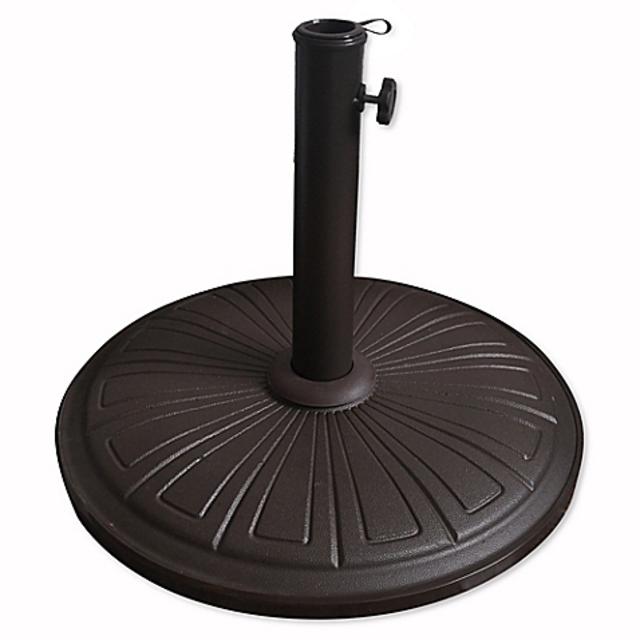 Cement Umbrella Base in Bronze