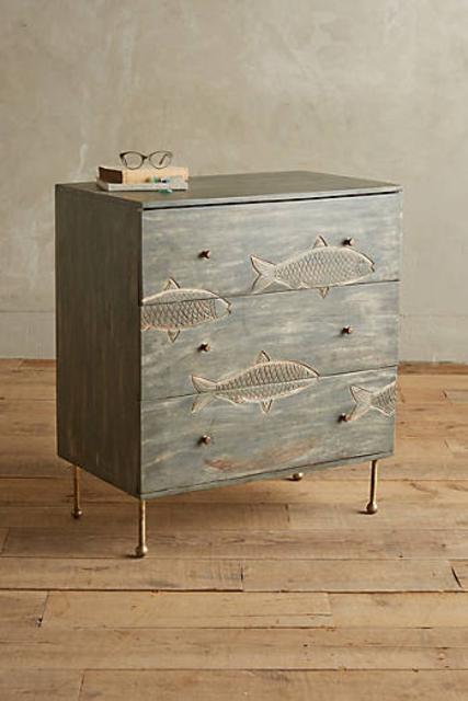 Handcarved Streamlet Nightstand