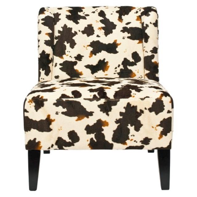 Safavieh Ashby Slipper Chair - White/Black product details page