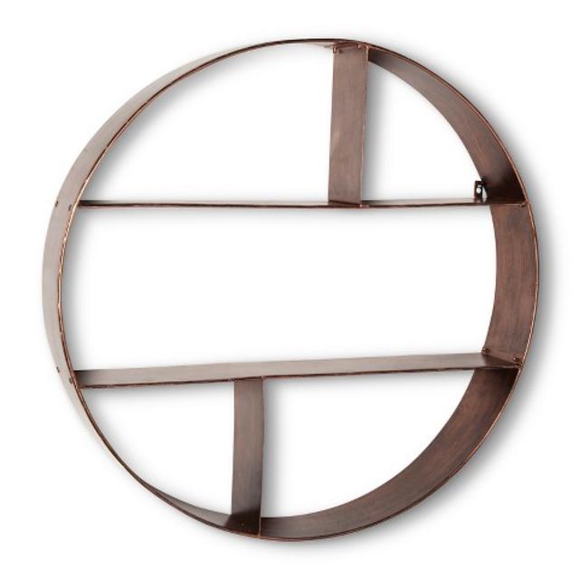 Threshold™ Metal Circle Shelf - Rubbed Bronze Finish product details page