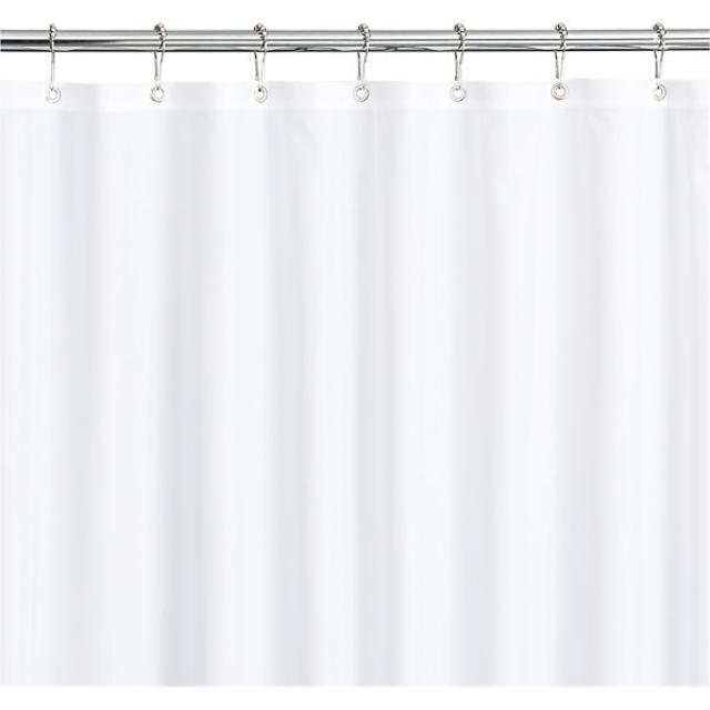 White Shower Curtain-Liner