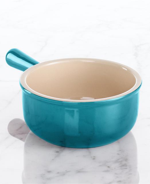 French onion soup bowl, Caribbean color