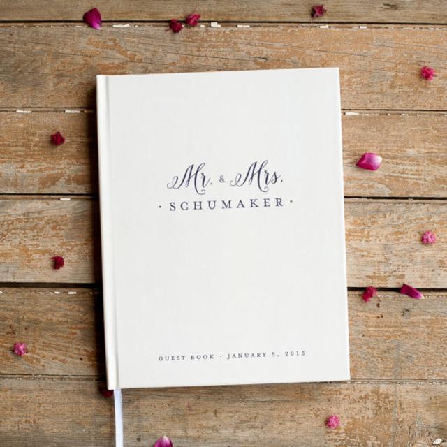 Mr. and Mrs. Wedding Guest Book