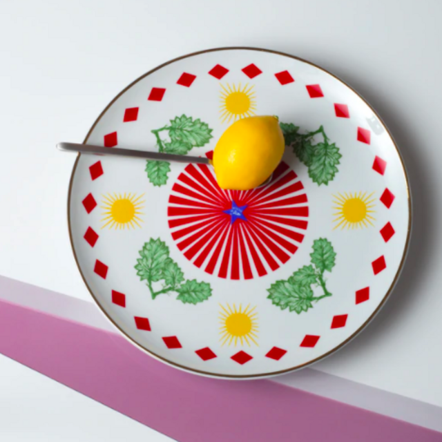 Round Platter (Leaves)