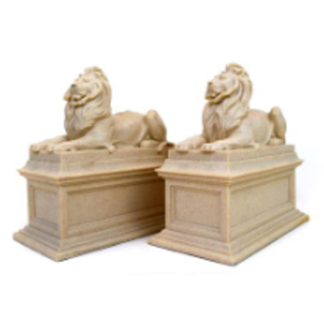 Library Lion Bookends