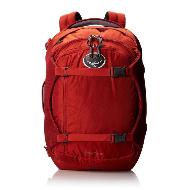 Osprey Porter 46 Travel Backpack Bag, Red