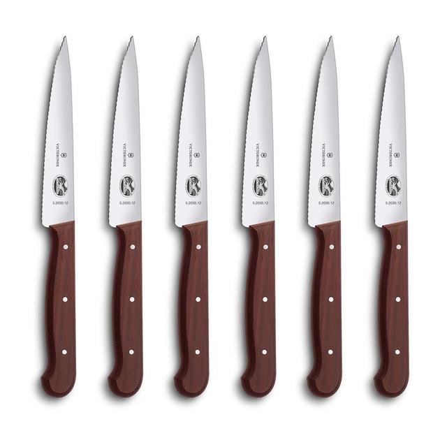 Victorinox Swiss Army Rosewood Steak Knives, Set of 6