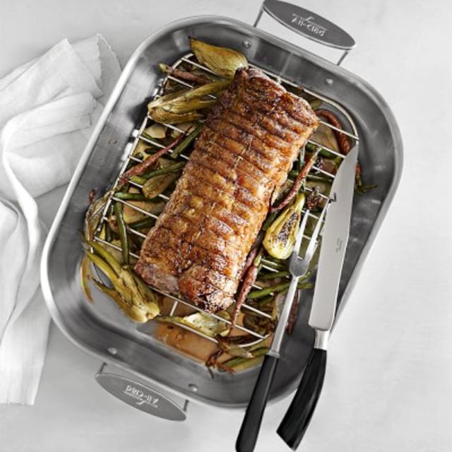 All-Clad Stainless-Steel Flared Roasters