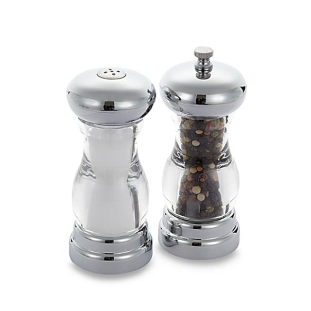 Del Sol Chrome Salt & Pepper Set